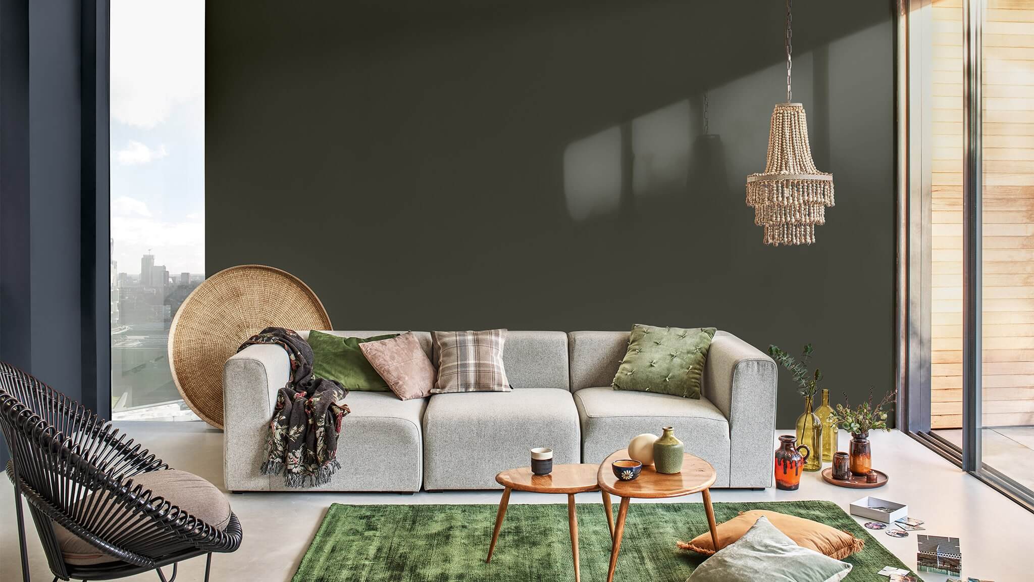Phòng khách lãng mạn thu vàng và sắc xanh sẫm cf20_autumn_living_room
