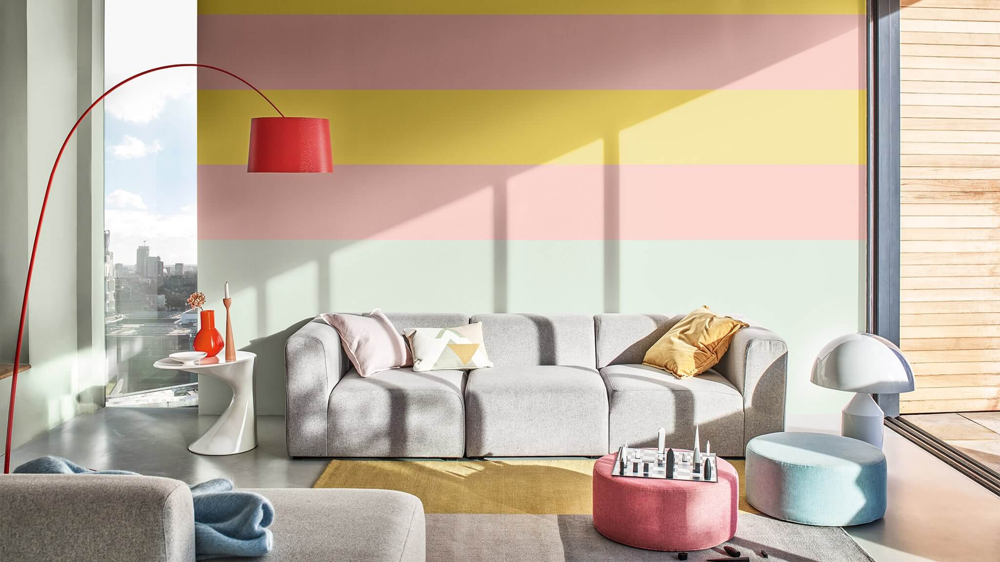 Phòng khách tươi sáng kẻ sọc cf20_bright_living_room
