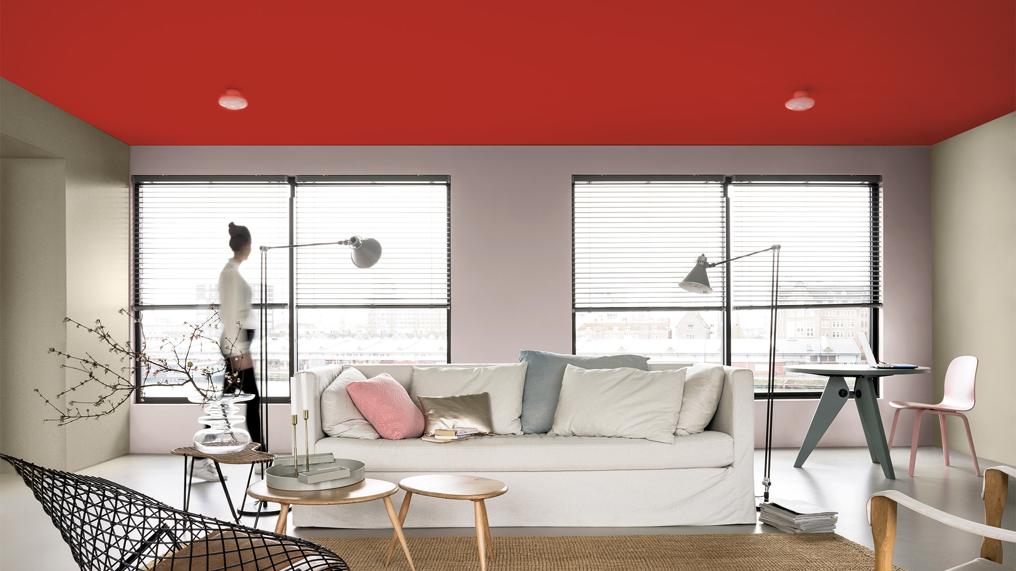 Khám phá màu sơn đỏ thu hút của Dulux Trần nhà đầy thu hút với màu sơn đỏ thu hút của Dulux