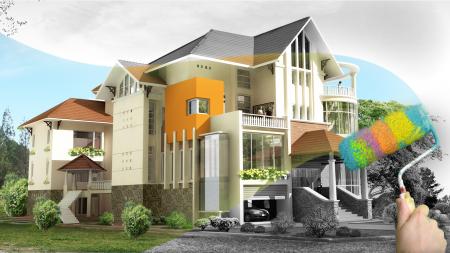 Dịch vụ Phối màu nhà online  