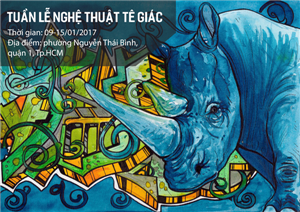           Rhino graffiti nhận thức của nghệ sĩ đường phố ở TP Hồ Chí Minh      