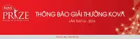                                          Giải thưởng KOVA lần thứ 14 - 2016                                    