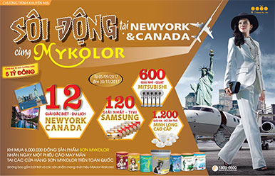 SÔI ĐỘNG TẠI NEWYORK & CANADA CÙNG MYKOLOR