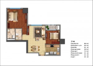 Mặt bằng căn hộ chung cư hiện đại