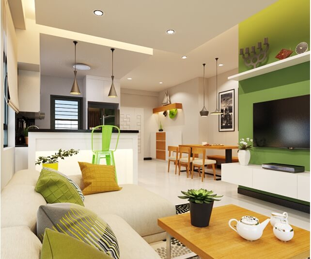 Khoảng xanh tươi mát làm ngôi nhà thoáng đãng hơn