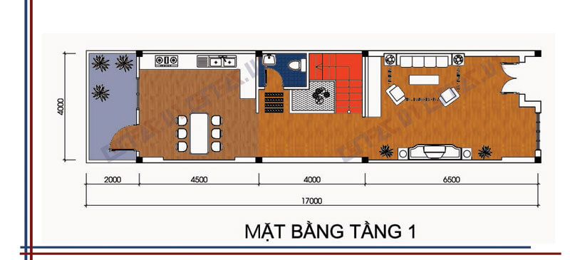Mặt bằng tầng 1