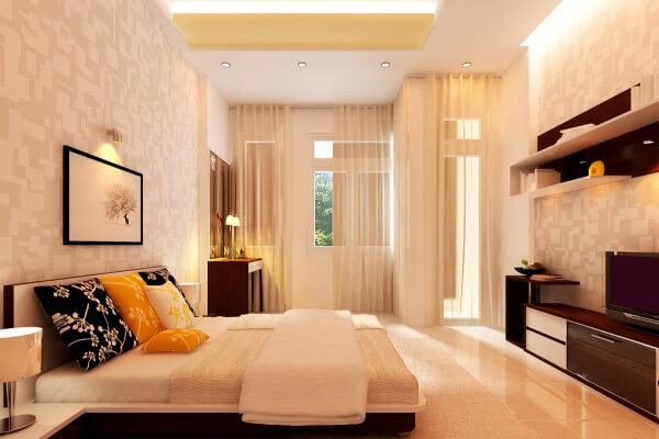 Chỉ cần thêm vào những phụ kiện nhiều màu căn phòng mầu trắng của bạn đã trở nên sáng bừng sức sống