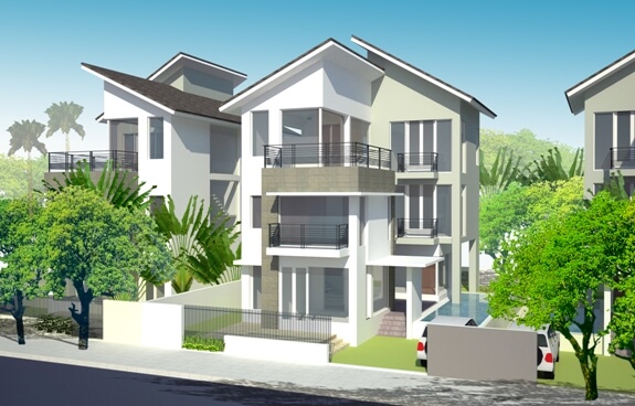 Màu sơn ngoại thất cần phải phù hợp với phong cách kiến trúc của ngôi nhà