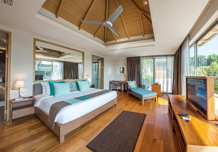Một trong những phòng ngủ đẹp theo phong cách hiện đại gia chủ rất thích