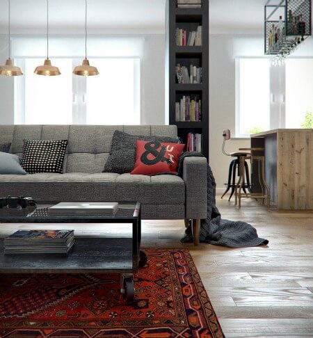 Cải tạo căn hộ 69m2 đầy sáng tạo, theo xu hướng vintage với tấm thảm, đồ nội thất ăn ý. Cải tạo căn hộ 69m2 đầy sáng tạo, theo xu hướng vintage với tấm thảm, đồ nội thất ăn ý.