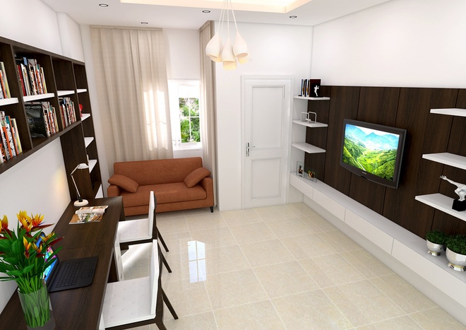 Phòng ngủ bố mẹ đơn giản, gam màu nhã nhặn sau khi sửa nhà ống 33m2 Phòng ngủ bố mẹ đơn giản, gam màu nhã nhặn sau khi sửa nhà ống 33m2