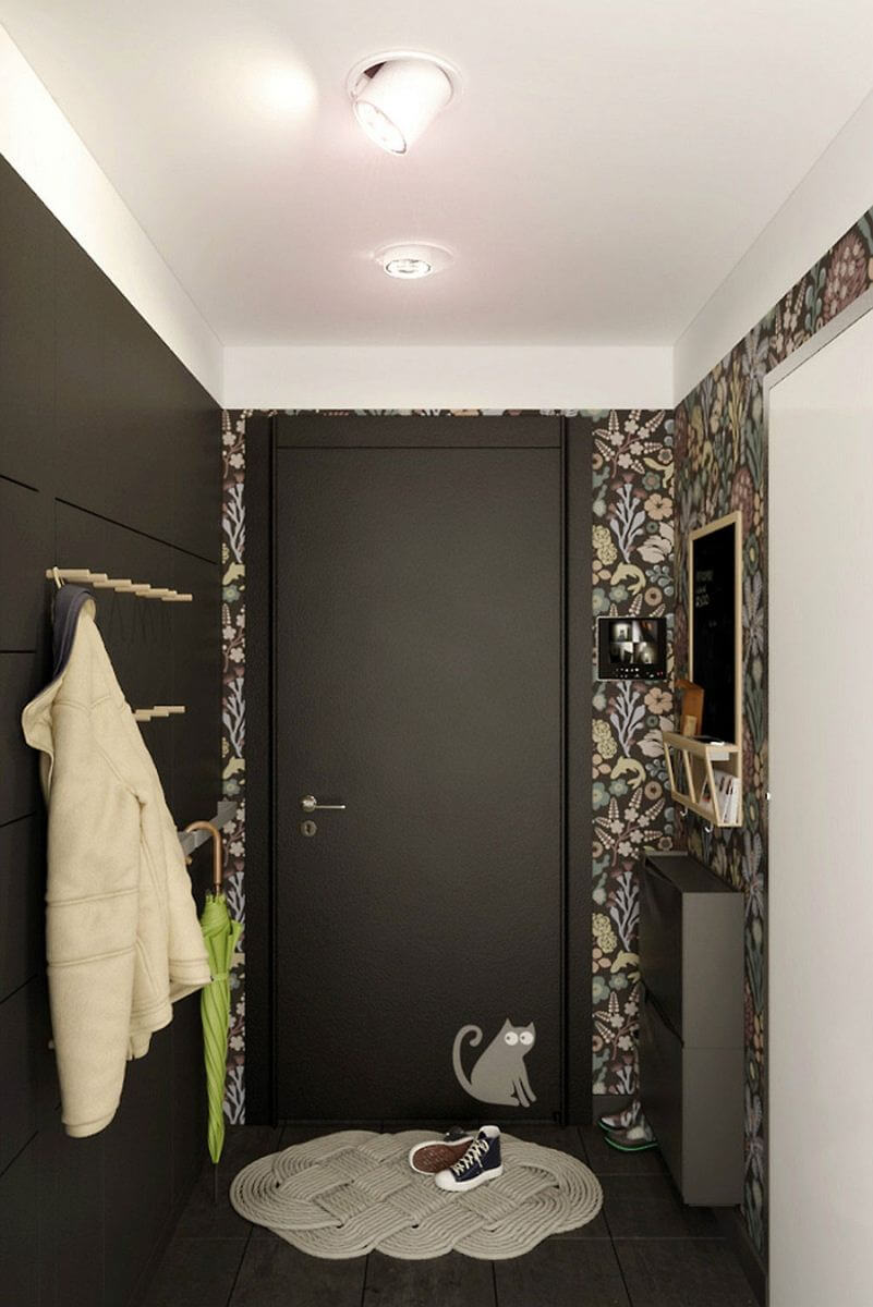 Lối vào nhà sau thiết kế căn hộ đẹp, dễ thương với bức tường hoa cá tính. Lối vào nhà sau thiết kế căn hộ đẹp, dễ thương với bức tường hoa cá tính.