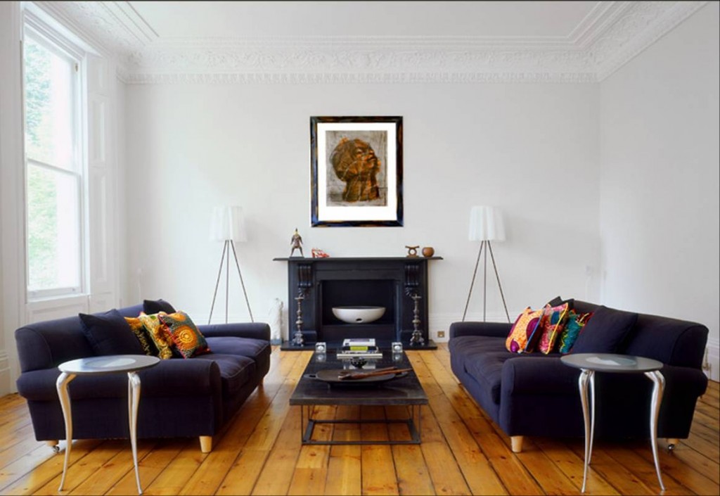 Màu trắng ngà giúp không gian phòng khách trở nên lãng mạn, màu đầm ấm trong những mẫu sơn phòng khách đẹp