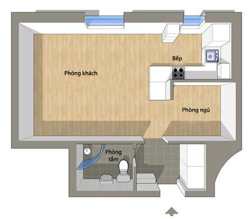 Sơ đồ thiết kế căn hộ