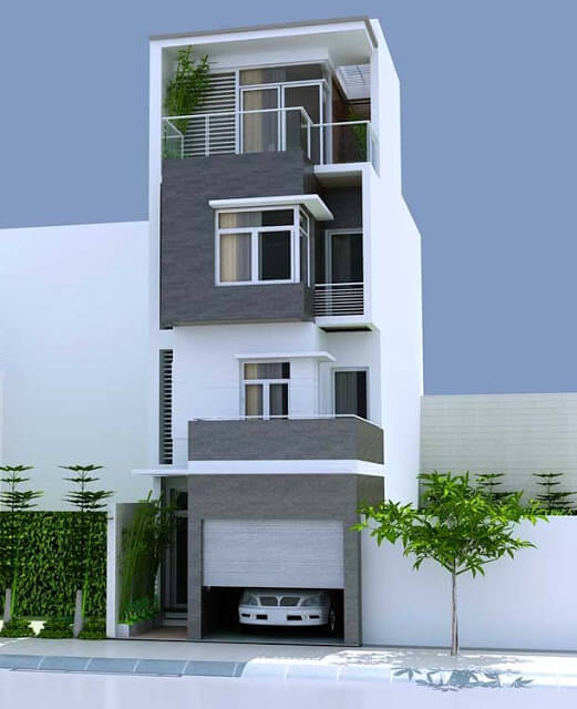 Sơn nhà ống 4 tầng màu gì đẹp nhất?
