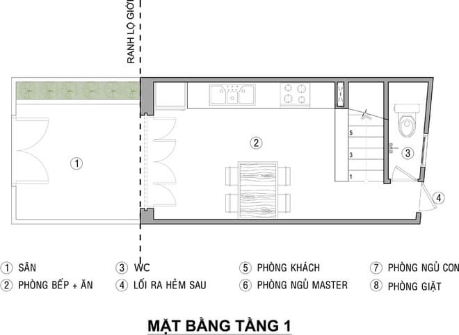 Mặt bằng thiết kế nhà 3 tầng