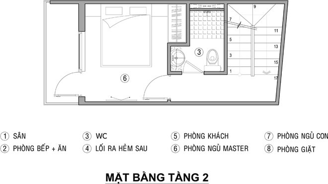 Mặt bằng thiết kế nhà 3 tầng