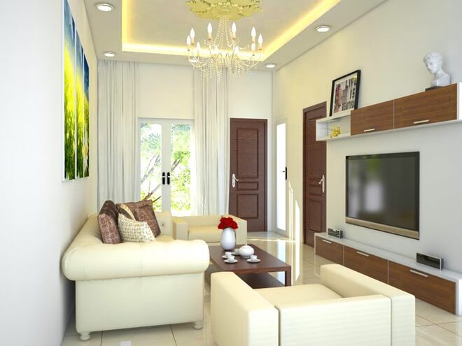 Nhà ống thiết kế phòng sinh hoạt chung trên tầng 2 có diện tích không lớn nhưng gọn gàng