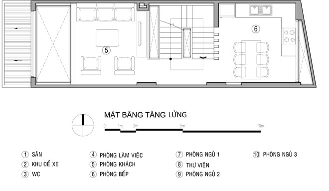 Mặt bằng thiết kế nhà tầng lửng