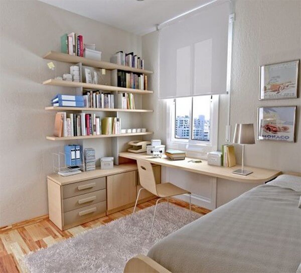 Cải tạo nhà chung cư, chỉ với một vách ngăn nhỏ bạn đã chia được phòng ngủ lớn thành hai phòng ngủ nhỏ, đều có sáng từ phía cửa sổ lớn.