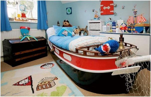 sửa chữa phòng ngủ cho bé thích làm thủy thủ