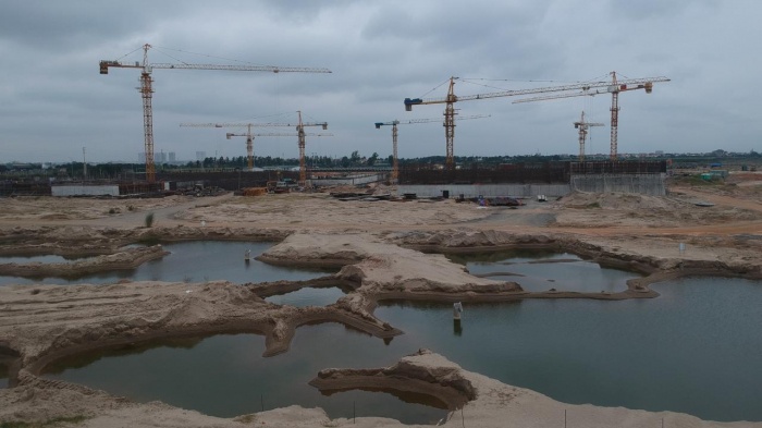 Chậm tiến độ 2 năm, Nhà máy nước mặt sông Hồng vẫn ngổn ngang, dang dở 3
