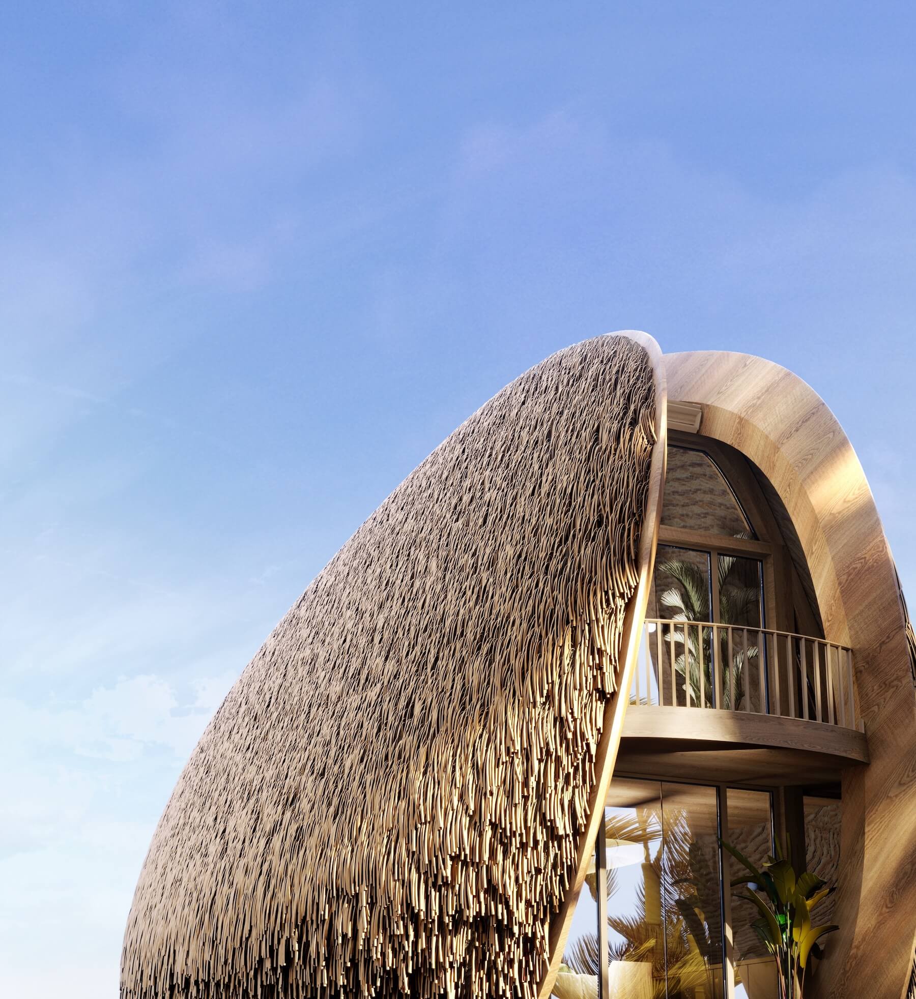 sea shell inspired house 