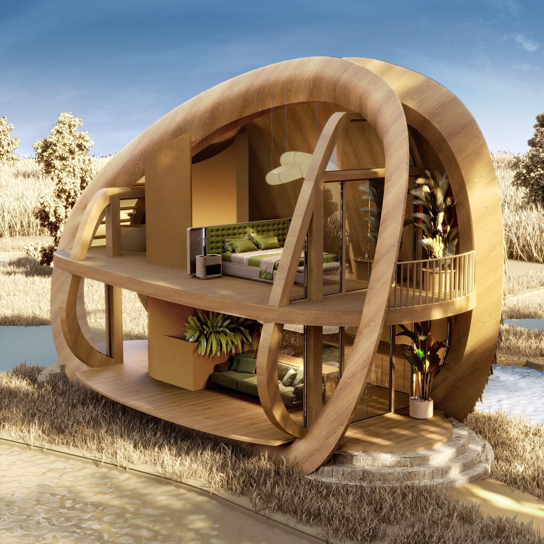 3d rendering section 