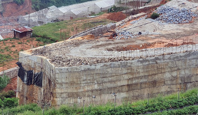 Phường bao che việc thi công trái phép rầm rộ trên đất nông nghiệp? - ảnh 1