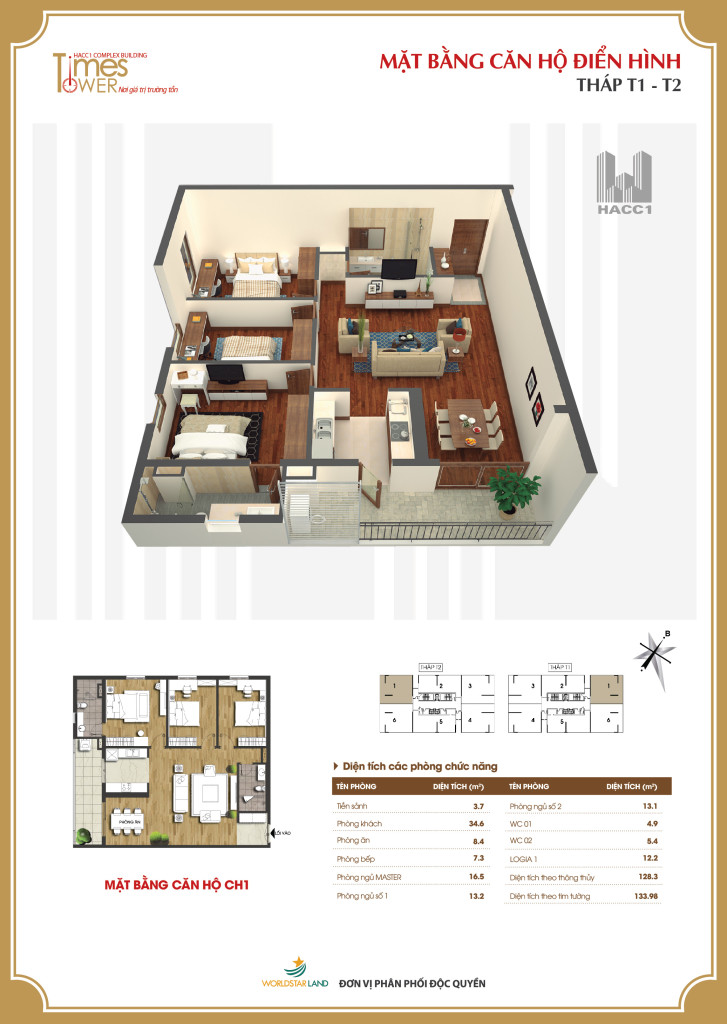 Chung cư Times Tower căn số 1