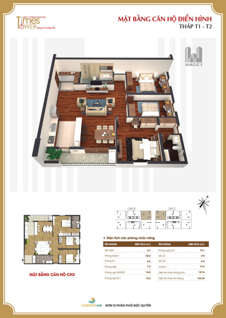Chung cư Times Tower căn số 3