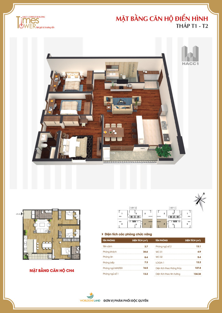 Chung cư Times Tower căn số 4