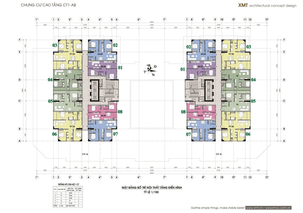 Mặt bằng chung cư Mễ Trì Plaza