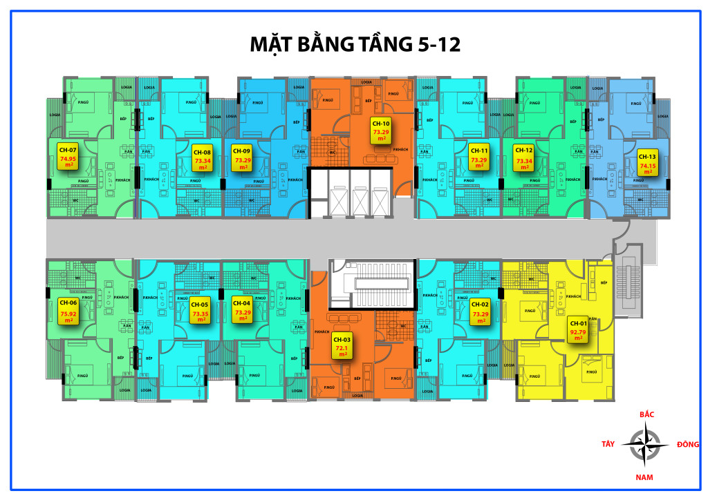 mặt bằng chung cư 536a minh khai tầng 5-12