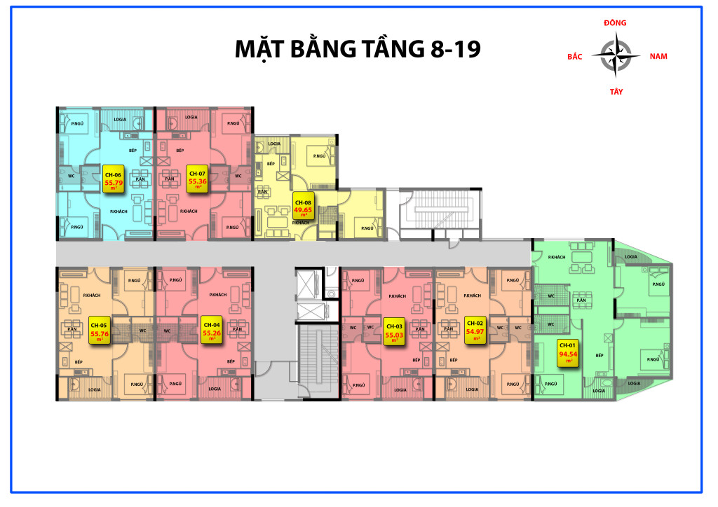 mặt bằng chung cư 536a minh khai tầng 8-19
