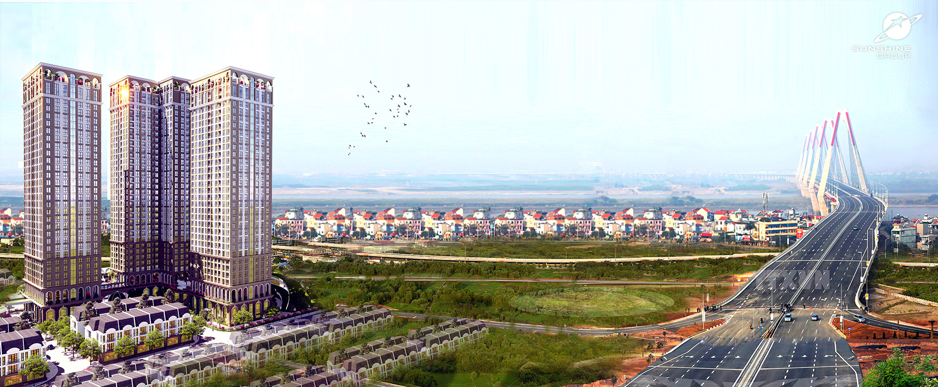 phối cảnh chung cư sunshine riverside
