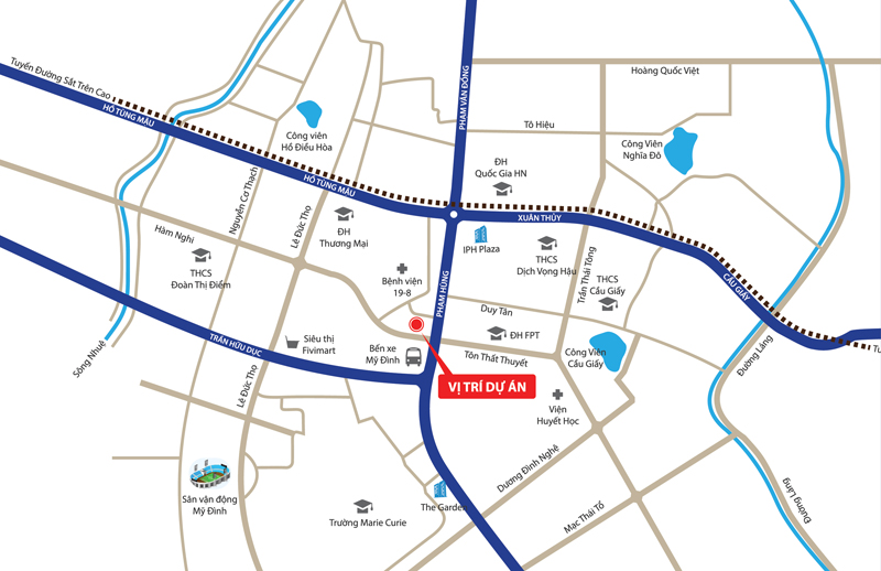 vị trí chung cư mỹ đình plaza 2