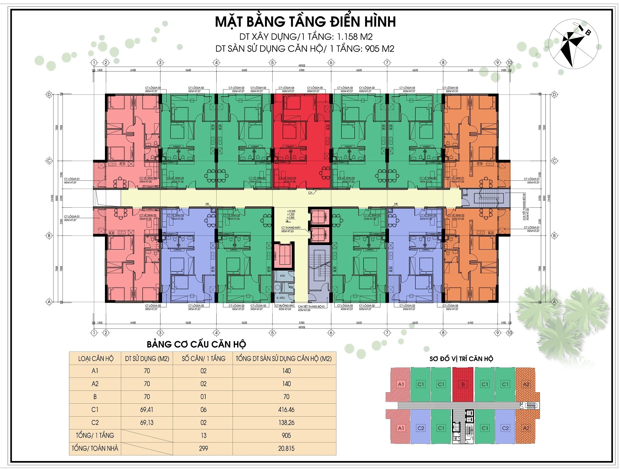 mặt bằng chung cư bộ tư lệnh tăng thiết giáp