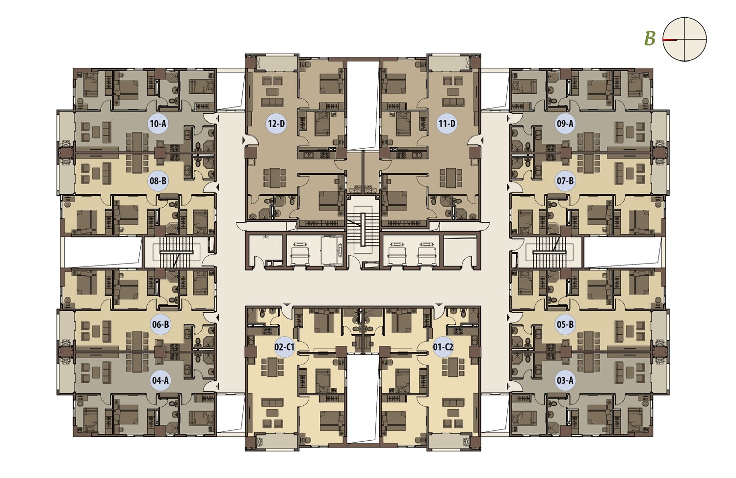 mặt bằng chung cư trương định complex