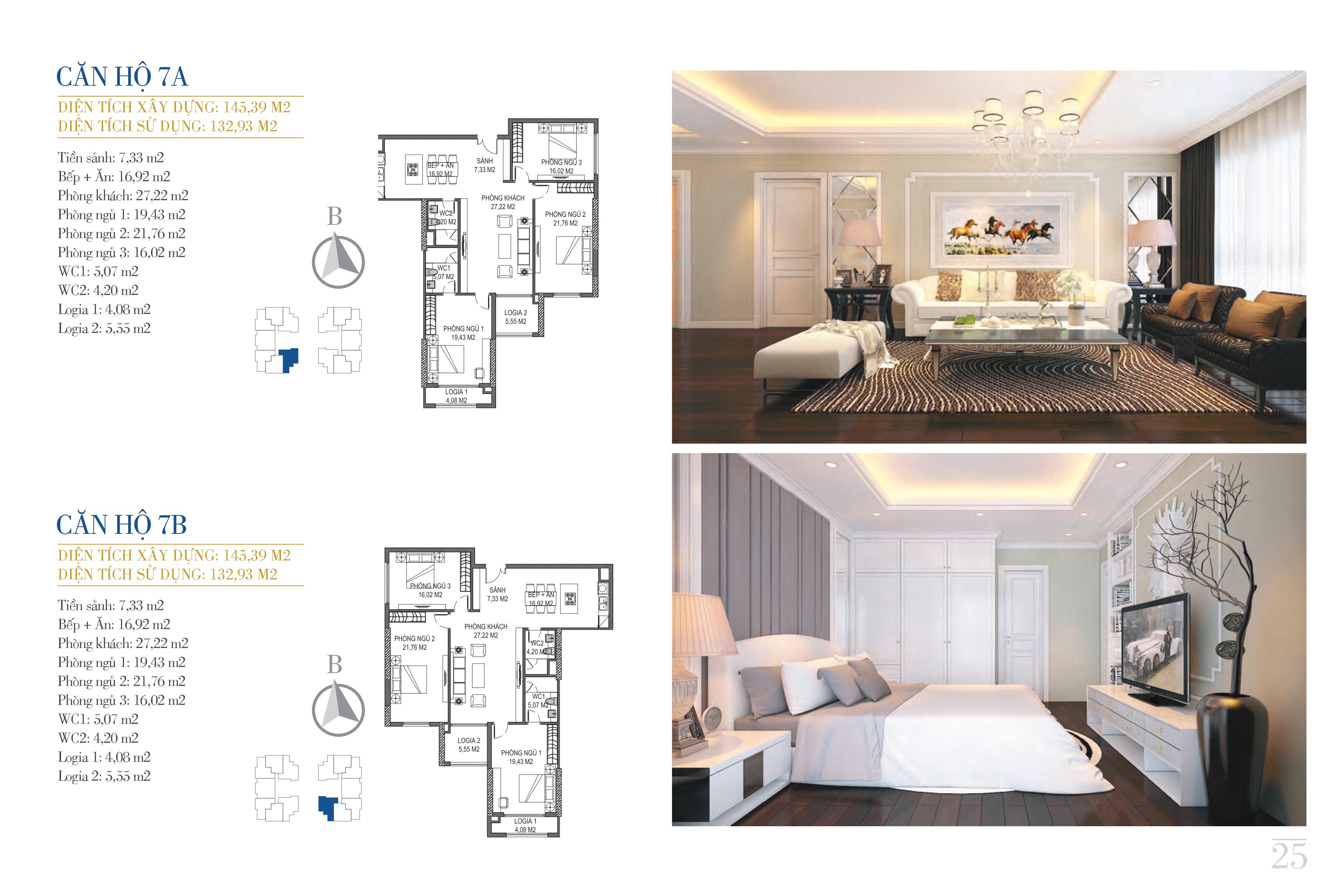 thiết kế căn hộ chung cư sunshine center căn 7a, 7b