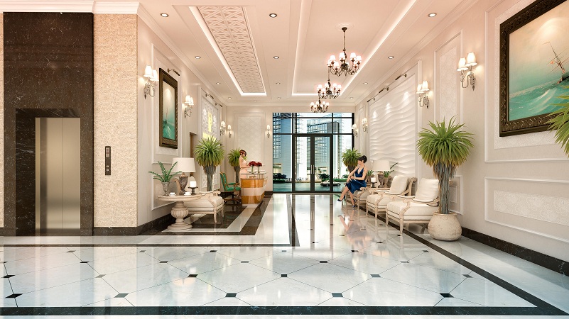 sảnh đón khách dự án roman plaza