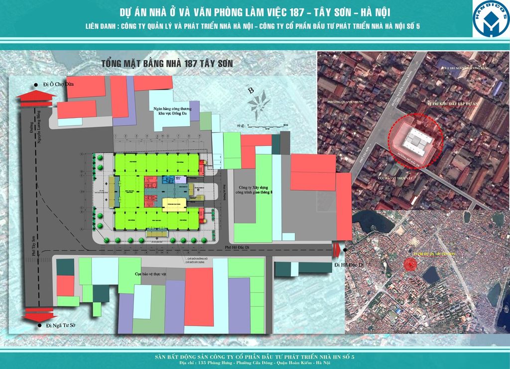 mặt bằng tổng thể chung cư 187 tây sơn