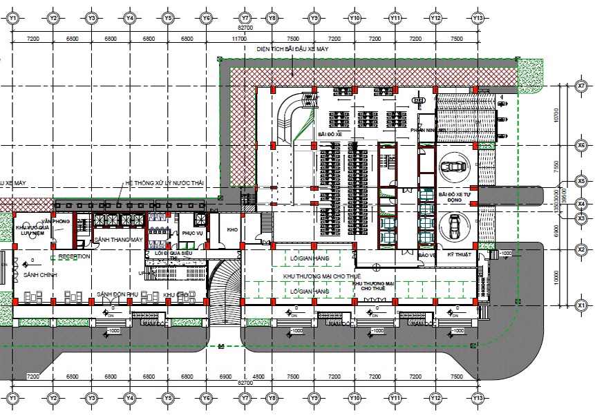 mặt bằng dự án số 1 trần thủ độ