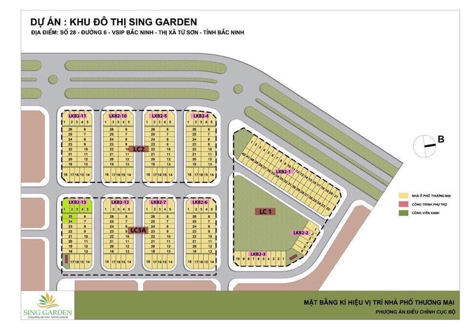 quy hoạch khu đô thị sing garden