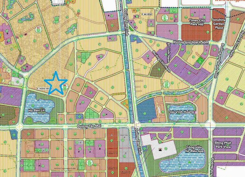 vị trí dự án panorama hoàng mai