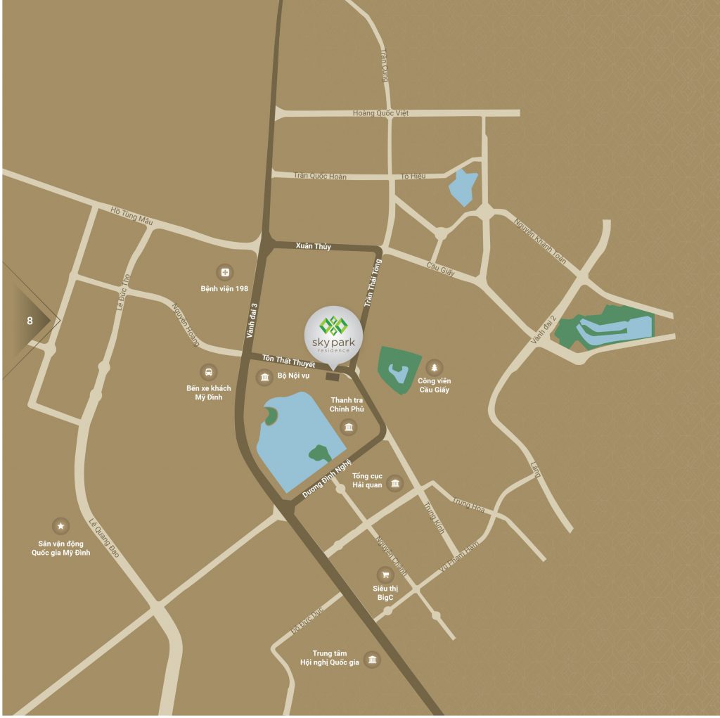 vị trí chung cư sky park residence