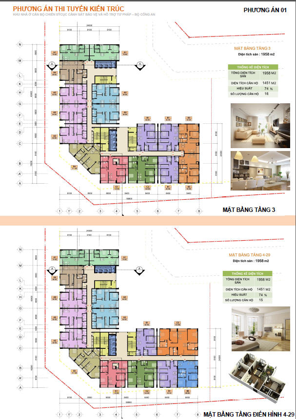 mặt bằng chung cư c22 bộ công an