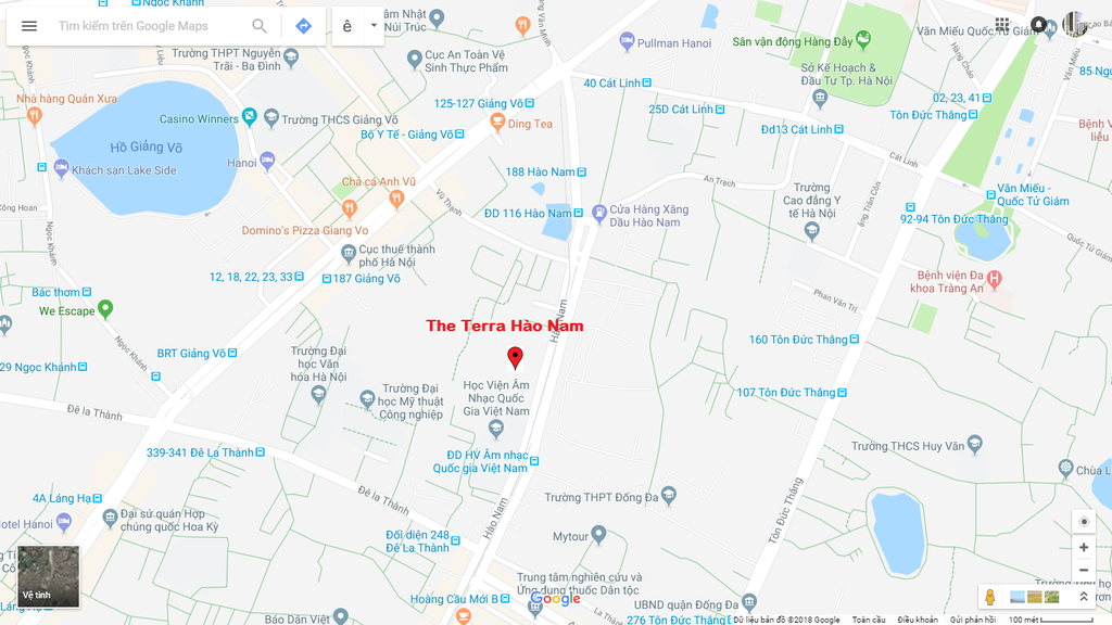 vị trí dự án the terra hào nam