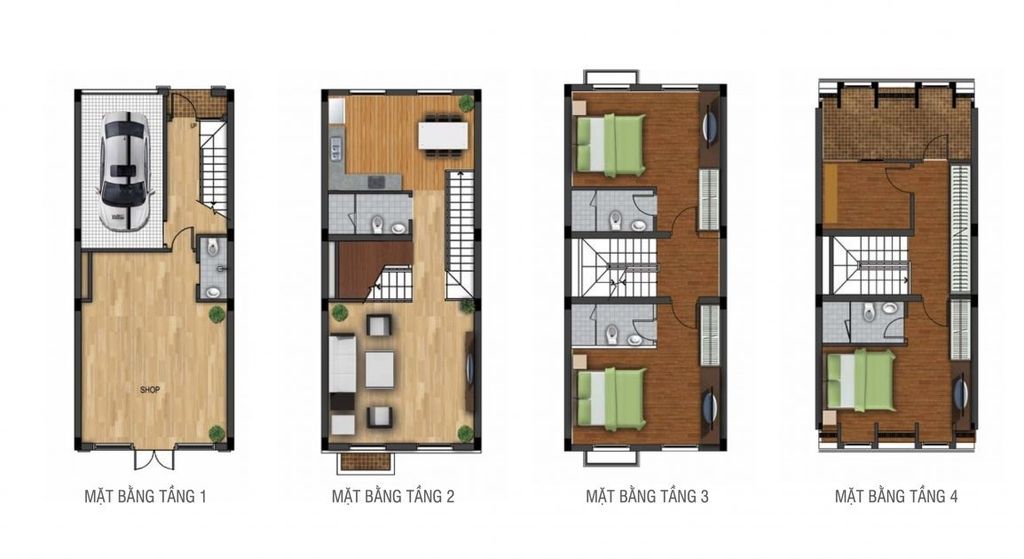 thiết kế liền kề the terra hào nam