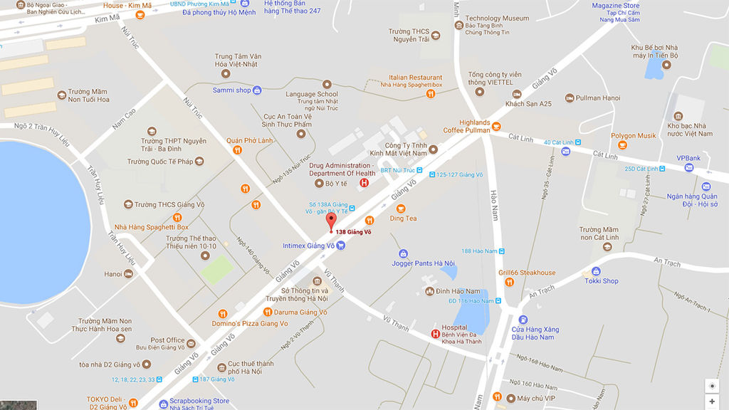 vị trí biệt thự grandeur palace giảng võ